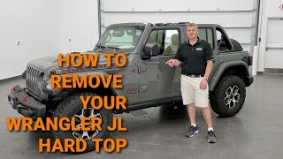 HOW TO REMOVE YOUR JEEP WRANGLER JL HARD TOP REMOVAL STEP BY STEP TAKE OFF YOUR TOP ON YOUR WRANGLER [upl. by Kloster]