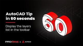 Display the layers list in the toolbar  TOOLBAR  AutoCAD Tips in 60 Seconds [upl. by Imrots]