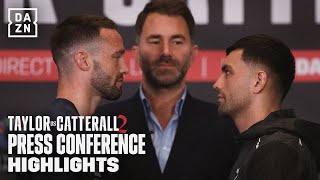 Taylor vs Catterall 2  Press Conference Highlights [upl. by Annovad]