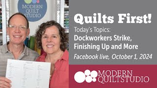 Quilts First Oct 2024 [upl. by Garate]