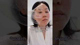 ⚠️WATCH BEFORE TRYING⚠️ viral overnight sheet mask sheetmask kbeauty glassskin glowyskin glow [upl. by Anival593]