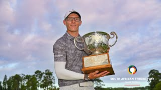 Jordan Burnand in the winnerscircle at the 2024 SA Stroke Play Championship [upl. by Tessie]