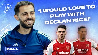 Bernardo Silva would love to play alongside THESE Arsenal players  ESPN FC [upl. by Relyks]