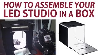 How to Assemble the Fotodiox LED Studio in a Box [upl. by Aniat]