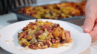 Christmas Chestnut Stuffing Savory amp Sweet Recipe [upl. by Griggs]