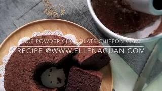 Rice Flour Chocolate Chiffon Cake [upl. by Fields]