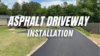 ASPHALT DRIVEWAY INSTALLATION  Diamante’s Construction LLC [upl. by Laddie]