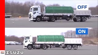 Isuzu Truck Anti Jackknife amp Automatic Brake System [upl. by Nolaf]