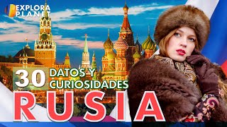 30 Datos y Curiosidades que no sabías de Rusia  Porqué Rusia es el País más Grande del Mundo [upl. by Thurmond]