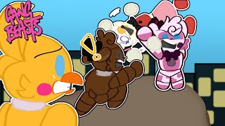 Funtime Freddy VS Freddys Family in GANG BEASTS [upl. by Jonie384]