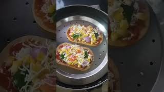 Khakhara Pizza Italian style  Fusion Tadaka Recipe  Yummy Gujju food shorts shortsviral [upl. by Ahsienak856]