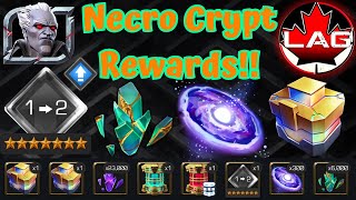 Necropolis Crypt Rewards New 7 R26 R5Ascension Total Item UsageCost For 100 Crystals MCOC [upl. by Marquez]