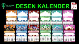 Design Kalender Dinding islami lengkap [upl. by Jaworski]