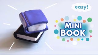 Miniature BOOK Prop  Polymer Clay Tutorial [upl. by Eamanna]