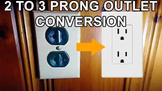 How to Convert a 2 Prong Outlet to a Grounded 3 prong Outlet TYPE AC Cable WITH Grounding Strip [upl. by Mixam722]