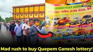 MustWatch Mad rush to buy Quepem Ganesh lottery [upl. by Drofnats45]