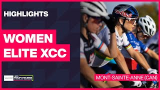 MontSainteAnne  Women Elite XCC Highlights  2024 WHOOP UCI Mountain Bike World Cup [upl. by Orvas]