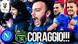 CORAGGIO NAPOLI 20 SASSUOLO  LIVE REACTION SAN PAOLO 4K [upl. by Ashwell120]