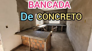 COMO FIZEMOS NOSSA BANCADA DE CONCRETO passoapasso [upl. by Tamanaha]