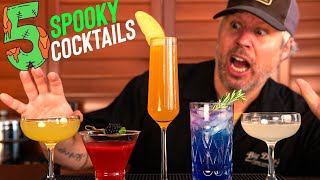 5 Spooky Halloween Cocktails to Try at Home  Perfect Drinks for your next party [upl. by Htez800]