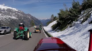 Rückfahrt vom Fuscher Törl nach Bruck 22 Oldtimer Traktor WM am Großglockner 2024 [upl. by Novar377]