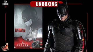 HOT TOYS  The Batman  Batman Robert Pattinson  Unboxing [upl. by Chaffinch59]