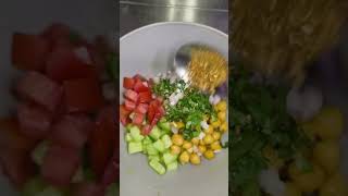 Corn salad high protein 🥗 cornsaladrecipe healtysalad youtubeshorts chefsangeetha [upl. by Toney]