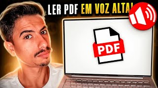 Como LER DOCUMENTOS em PDF EM VOZ ALTA no seu PC ou NOTEBOOK [upl. by Babara70]