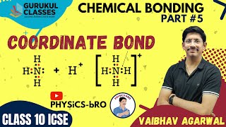 CHEMICAL BONDING5  COORDINATE BOND  CHEMISTRY CLASS 10 ICSE [upl. by Mairym744]