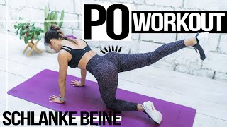 PO WORKOUT  Hintern gezielt trainieren ohne DICKE BEINE zu bekommen [upl. by Cherlyn41]