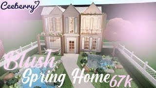 BLOXBURG  Blush Spring House 67k  Speed Build [upl. by Raul184]