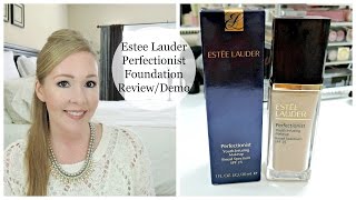 Estee Lauder Perfectionist Foundation  REVIEWDEMO [upl. by Arimlede]