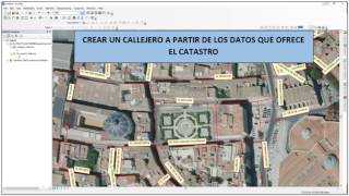 Crear un callejero a partir de los datos del catastro mediante ArcGIS [upl. by Nahtaj946]