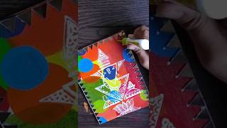 Easy warli painting for beginners warli ganpati making with 3D liner  Diy  shorts tribal art [upl. by Luhem861]