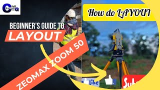 Geomax zoom 50  Layout kayse hota he 🌉🚧  How do layout TS GEOMAX🛣️🛤️ [upl. by Nuncia]