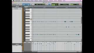 Pro Tools Basics Lesson 7  MIDI Editing 7 of 13 [upl. by Ateuqal]