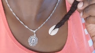 How to Attach Cowrie Shells to Your Locs amp TwistsBraids etc [upl. by Meldoh]