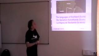 Scots amp Scottish English  Ed Robertson at the Polyglot Gathering Berlin 2014 [upl. by Ymas]