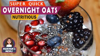 SUPER QUICK OVERNIGHT OATS [upl. by Ninahs]