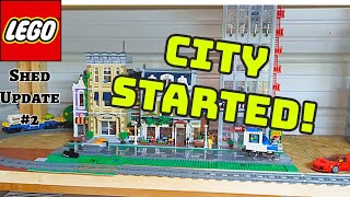 The Lego City Has Begun  Lego Shed Update 2 [upl. by Gehlbach]