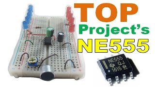 TOP 5 Proyectos Electrónicos NE555 IC [upl. by Suirtimid603]