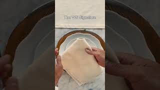 3 Napkin Folding Techniques for your Thanksgiving Table [upl. by Dnomzed]