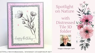 Spotlight on Nature from Stampin Up card idea 4 of 4 with heat embossing [upl. by Justine]