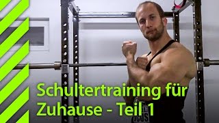 Schultertraining Zuhause mit Langhantel Teil I [upl. by Enelec856]