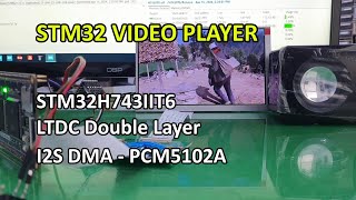 STM32 Video Player 7quot LCD 800 x 480  Video  Audio  SDCard Test [upl. by Semela]