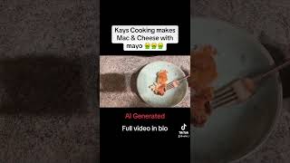 kays cooking makes mac ‘n cheese with mayo 🤮🤮🤮 [upl. by Ahkihs]