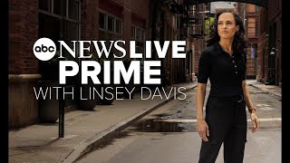 ABC News Live Prime Debby makes landfall US stock market fall Harris to announce running mate [upl. by Denoting]