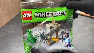 look whats in there LEGO Minecraft 30647 The Stalactite Cave [upl. by Aikemat]