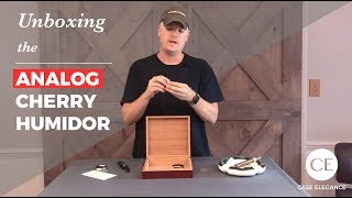 Unboxing the Analog Cherry Finished Humidor by Case Elegance [upl. by Roanne]