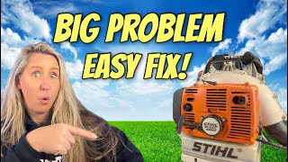 Stihl Backpack Blower Saved From Scrap Yard How To Diagnose and Repair A Sheered Flywheel Key [upl. by Hawkins]